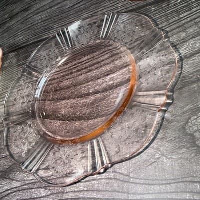 Set of 4 MacBeth-Evans Pink Depression Glass American Sweetheart 6" Bread Plate - Thumbnail 10