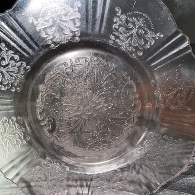 Set of 4 MacBeth-Evans Pink Depression Glass American Sweetheart 6" Bread Plate - Thumbnail 7