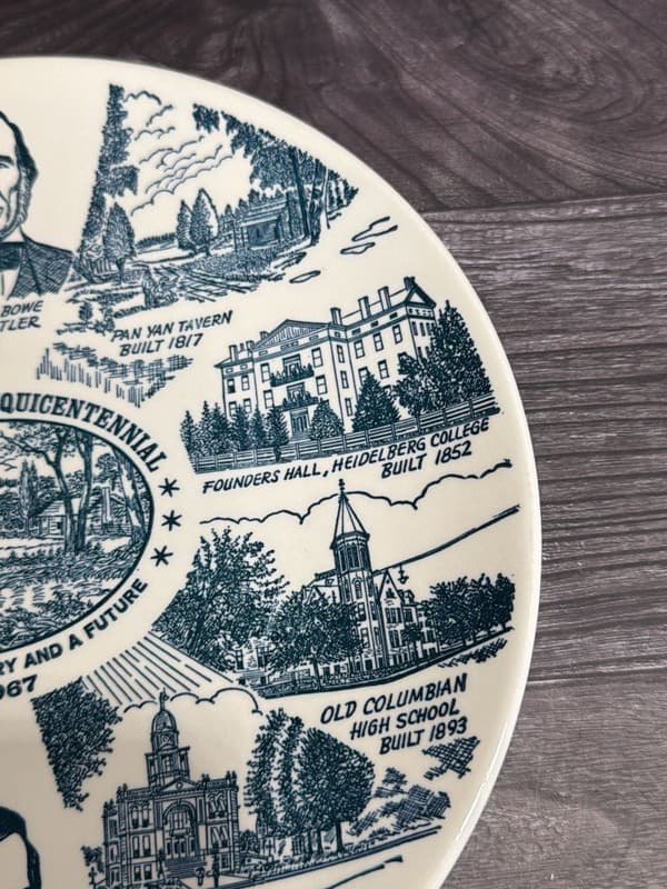 Tiffin-Seneca Sesquicentennial 1817-1967 Commemorative Collector Plate 10” - Thumbnail 7