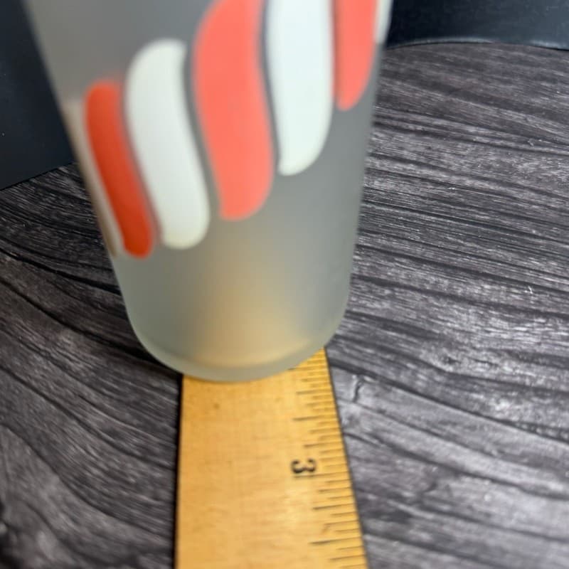 WN Vintage Libbey Frosted Candy Stripe Tom Collins Glasses - Set of 2 - Thumbnail 14