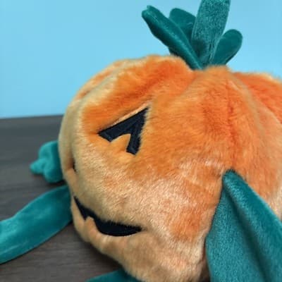 Ty Baby Giant Pumpkin Floppy Weighted Arms And Legs Jack O Lantern - Thumbnail 3