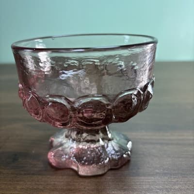 Franciscan Tiffin Glass Light Purple Replacement Vintage Sherbet Retired Lilac - Thumbnail 5