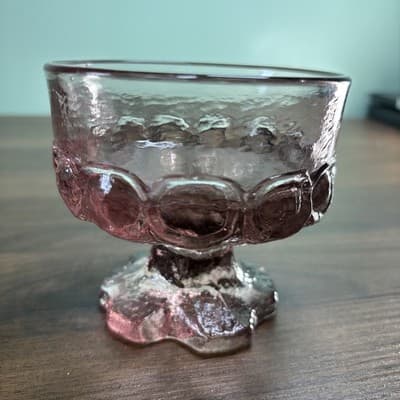 Franciscan Tiffin Glass Light Purple Replacement Vintage Sherbet Retired Lilac - Thumbnail 3