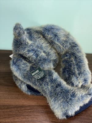 Russ Teddy Bear Weighted Feet Benson Plush Stuffed Animal Frosted Gray Blue Soft - Thumbnail 10
