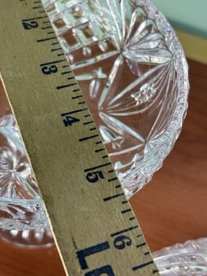Vintage Tall Cut Crystal Pedestal Covered Candy Dish American Brilliant - Thumbnail 13