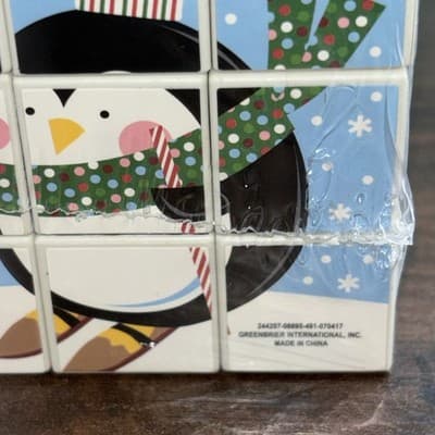 Christmas Santa Cube & Rubik's Vintage Fun World Puzzle Toy 3 x 3 - Thumbnail 8
