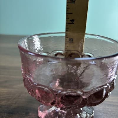 Franciscan Tiffin Glass Light Purple Replacement Vintage Sherbet Retired Lilac - Thumbnail 8