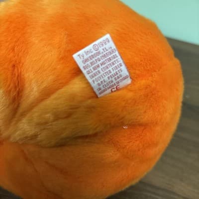 Ty Baby Giant Pumpkin Floppy Weighted Arms And Legs Jack O Lantern - Thumbnail 5