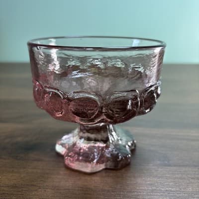 Franciscan Tiffin Glass Light Purple Replacement Vintage Sherbet Retired Lilac - Thumbnail 4
