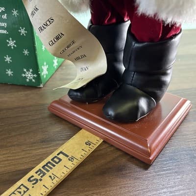 Santa's Workshop - Santa with List, 16" Teddy Bear Feather Writing - Thumbnail 19