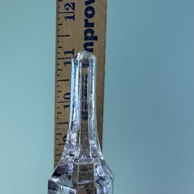 Vintage Tall Cut Crystal Pedestal Covered Candy Dish American Brilliant - Thumbnail 14
