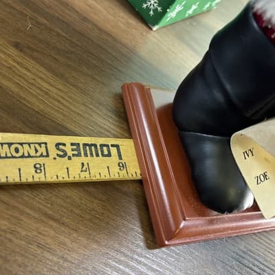 Santa's Workshop - Santa with List, 16" Teddy Bear Feather Writing - Thumbnail 18