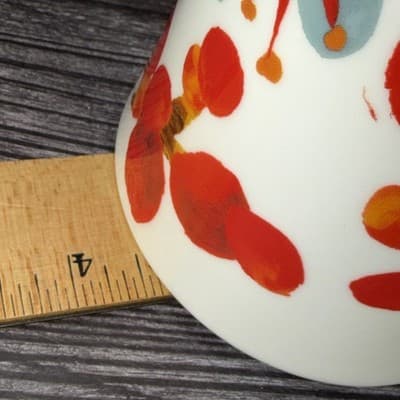 Starbucks 2008 CHERRY BLOSSOM Mug Cup Blue & Red Flower ceramic Micro Dish 12 oz - Thumbnail 9
