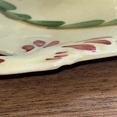 Baker & Co. "Old English" Hand Painted 1920’s Gravy Boat With Attached Tray - Thumbnail 15