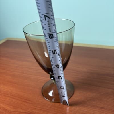 Mikasa Iced Tea Gray Glasses Water Goblets Set of 4 Ridgefield Smoke Goblet - Thumbnail 8