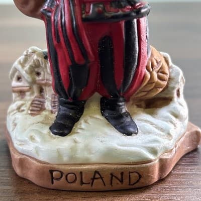 Vintage Santa's Of The Nations Poland 3.75" Figurine Santa Porcelain NO BOX - Thumbnail 7
