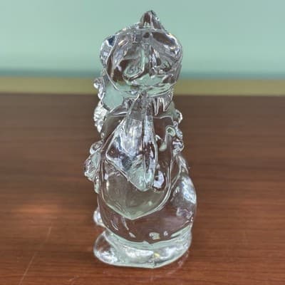 Vintage Clown Jester Clear Art Glass Figurine Paperweight 4" Abstract A Crazy - Thumbnail 9