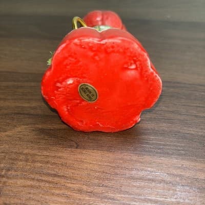 Vintage Red Lantern Christmas Candle – Made in Hong Kong Holiday Decor 6" - Thumbnail 7