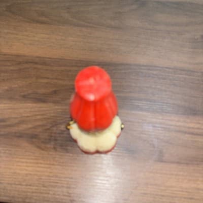 Vintage Red Lantern Christmas Candle – Made in Hong Kong Holiday Decor 6" - Thumbnail 6