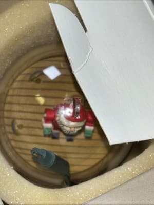 Swinging Santa With Blinking Lights & Motion Hallmark Christmas Ornament Display - Thumbnail 10