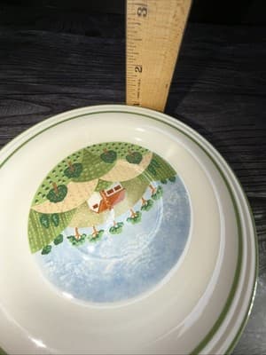 Sangostone Footed Coffee Cup & Saucer Country Cottage (3645) Set Of 2 - Thumbnail 19