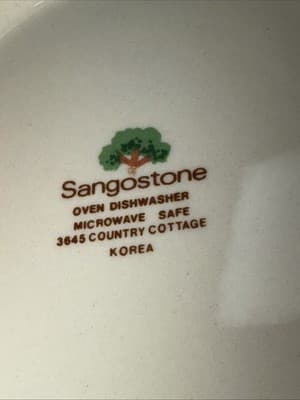 Sangostone Footed Coffee Cup & Saucer Country Cottage (3645) Set Of 2 - Thumbnail 11