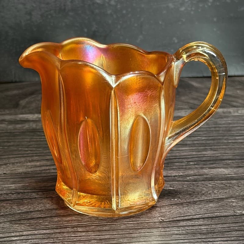 Imperial Glass Fashion Marigold Carnival Glass Creamer