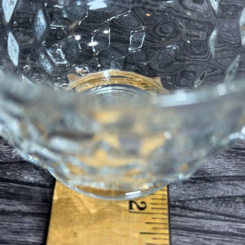 Vintage Fostoria American Clear Cubist Cup and Saucer Set - Thumbnail 10