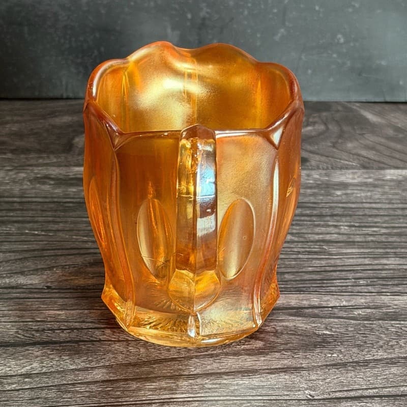 Imperial Glass Fashion Marigold Carnival Glass Creamer - Thumbnail 6