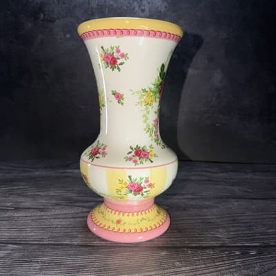 Laura Ashley FTD Ceramic French Floral Vase - Vintage Country Style - Thumbnail 5
