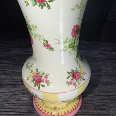 Laura Ashley FTD Ceramic French Floral Vase - Vintage Country Style - Thumbnail 8