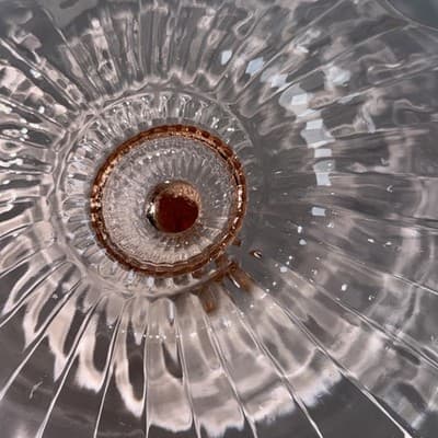 Vtge Pink Depression Glass Bon-Bon Dish Handle Center And Candy Dish - Thumbnail 11
