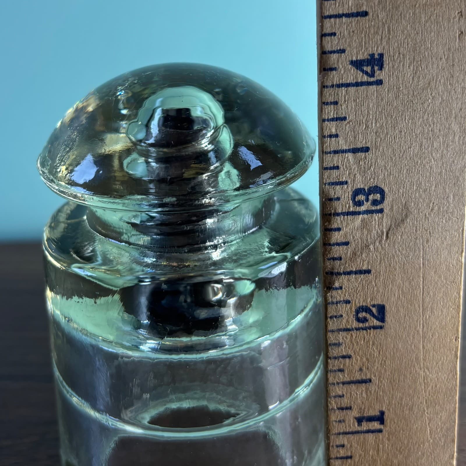 Pyrex X 41 CSA Vintage Clear Glass Insulator US Patent office Clear Telegraph - Thumbnail 9