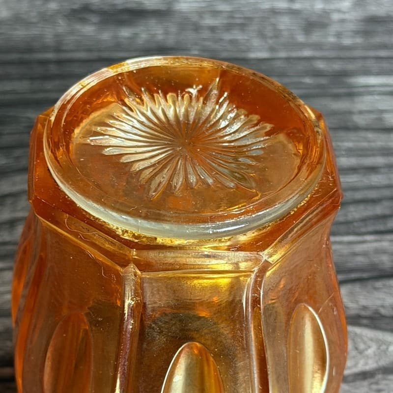 Imperial Glass Fashion Marigold Carnival Glass Creamer - Thumbnail 7