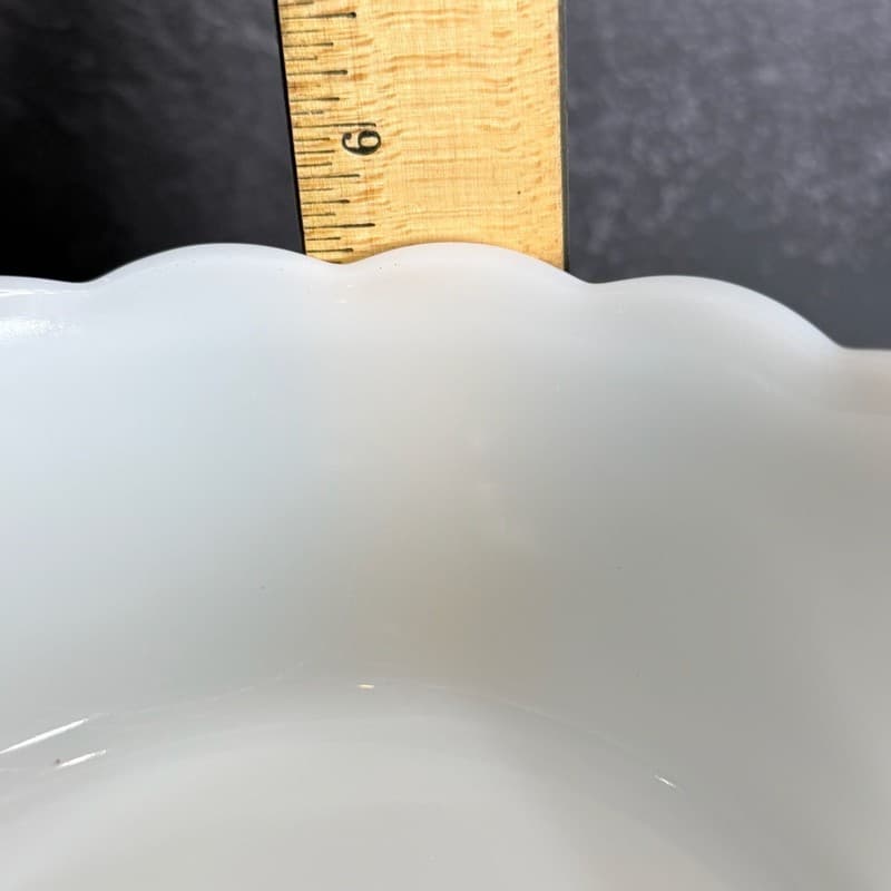 Vintage E.O. Brody Co. G-110 White Milk Glass Pedestal Bowl Compote - Thumbnail 16
