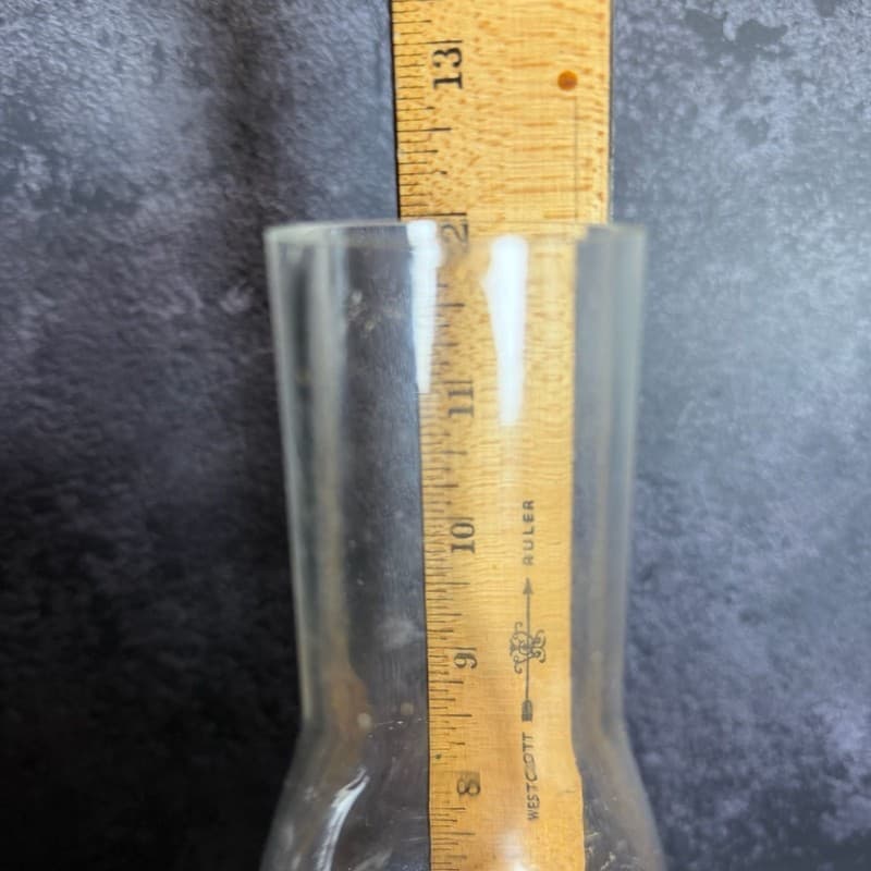 Vintage Mid-Century Modern Turned Wood Hurricane Candle Holder with Glass Chimne - Thumbnail 10