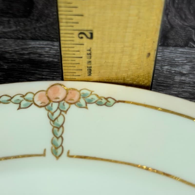 Haviland France Hand Painted Limoges Plate Signed C.L. Smith Pink Berries Gold T - Thumbnail 10