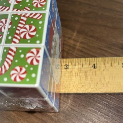 Christmas Santa Cube & Rubik's Vintage Puzzle Toy New Santa Snowman Penguin - Thumbnail 7