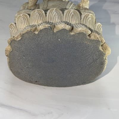 Vintage Buddha Meditating Marble Resin Statue Figurine 6” - Thumbnail 14