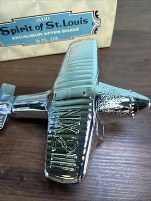 1970s Avon Spirit Of St. Louis WindJammer Airplane Excalibur Aftershave NOS - Thumbnail 2