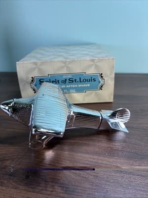 1970s Avon Spirit Of St. Louis WindJammer Airplane Excalibur Aftershave NOS - Thumbnail 4