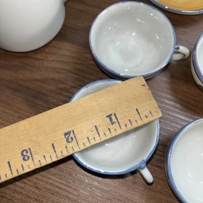 Vintage Japanese Lusterware Miniature Porcelain Tea Set Collectible 15 Pcs - Thumbnail 20
