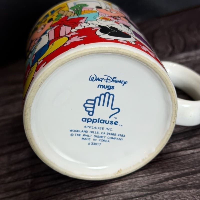 Vintage Applause Disney Happy Birthday Mug Mickey Minnie Donald Goofy #33017 - Thumbnail 7