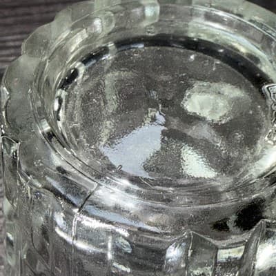 Covetro Italy Glass 8oz Creamer Or Miniature Childs Pitcher 4” Clear Glass - Thumbnail 8