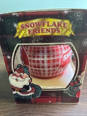 Vintage Snowflake Friends Christmas Ornament 3” - Boxed Set Of 2 Santa And Be - Thumbnail 5
