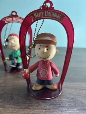 Peanuts | Collectible Bobble Head Christmas Ornaments | Linus And Charlie Brown - Thumbnail 3