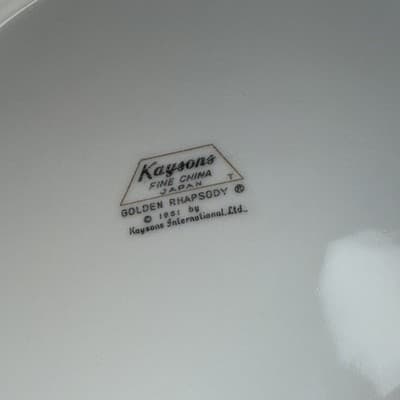 Kayson's "Golden Rhapsody" 10 1/4 Inch (Large) Dinner Plate-Set of 4 - Thumbnail 6