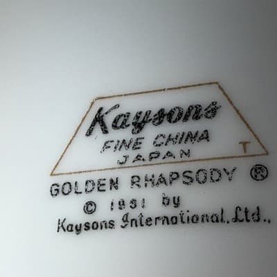 Kayson's "Golden Rhapsody" 10 1/4 Inch (Large) Dinner Plate-Set of 4 - Thumbnail 15