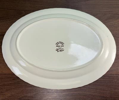 Vintage Vernon Kilns Oval Serving Platter 14” May Flower; Made USA Hand Paint - Thumbnail 7