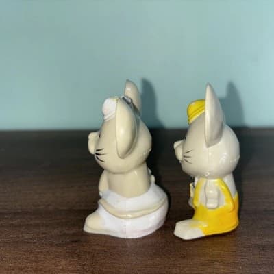 Vintage JSNY Mouse Salt & Pepper Shakers Set Anthropomorphic Mice Set Hong Kong - Thumbnail 6